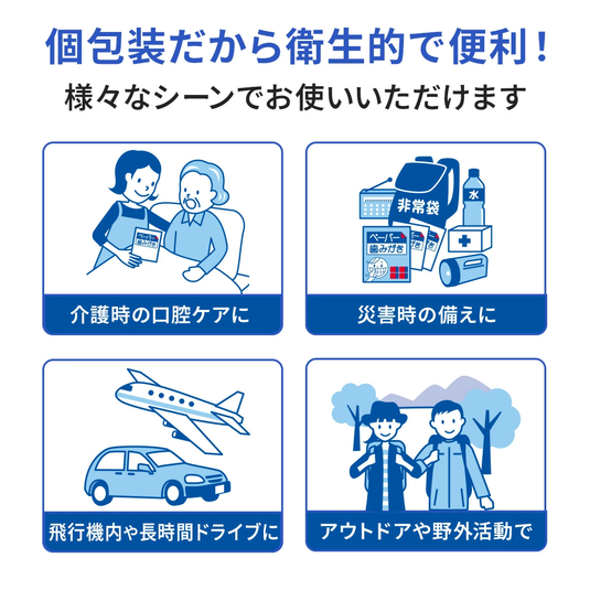 【8年保証】ペーパー歯みがき 防災備蓄スターターセット【3日・1週間・1か月】