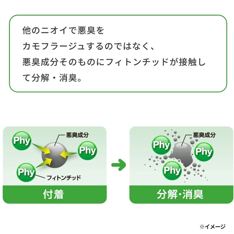 ギャラリービューアに画像をロードする, フィトンチッドによる口臭の分解メカニズムを説明したイメージ
